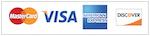 Accepted Credit Card Payment - MasterCard, Visa, American Express, Discover